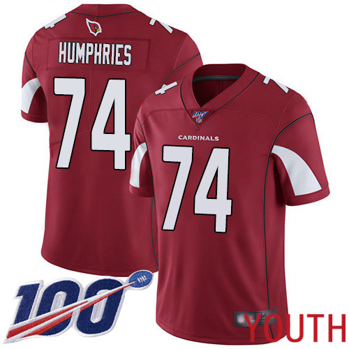 Arizona Cardinals Limited Red Youth D.J. Humphries Home Jersey NFL Football 74 100th Season Vapor Untouchable